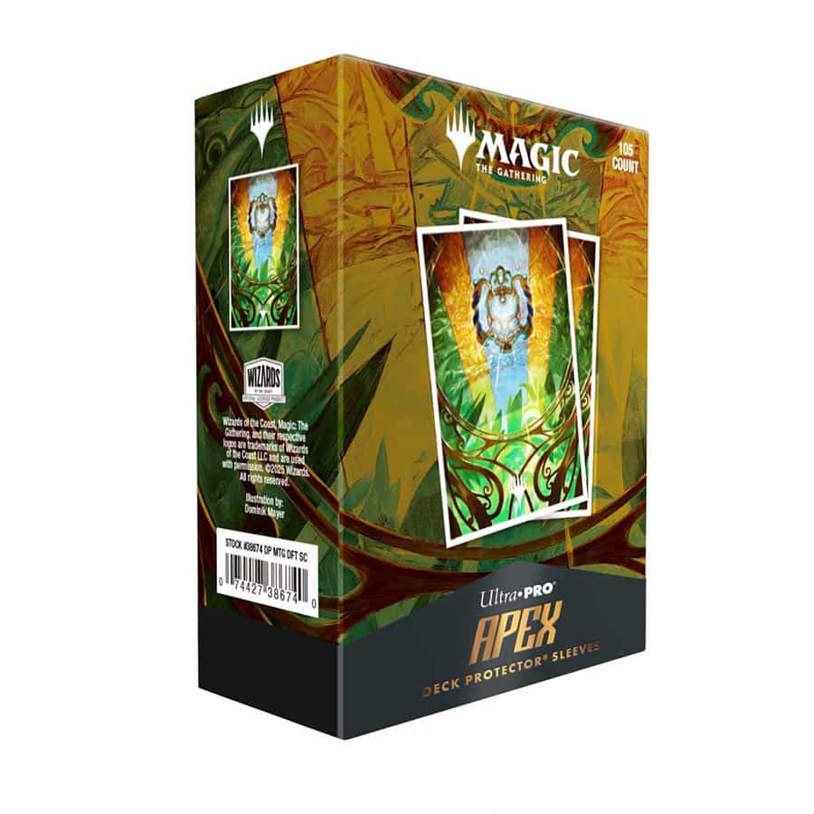 Ultra Pro: Magic The Gathering: Aetherdrift: 105ct Apex Deck Protector Sleeves - Serialized Card: The Aetherspark Gamers Guild AZ Ultra Pro: Magic The Gathering: Aetherdrift: 105ct Apex Deck Protector Sleeves - Serialized Card: The Aetherspark Gamers Guild AZ