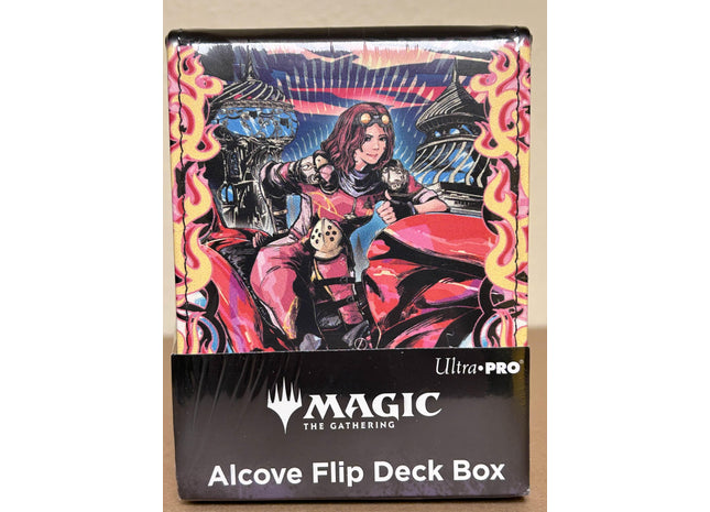 Gamers Guild AZ Ultra Pro Ultra Pro: Magic The Gathering: Aetherdrift: Alcove Flip Deck Box Variant Art PW Chandra Spark Hunter (Pre-Order) GTS
