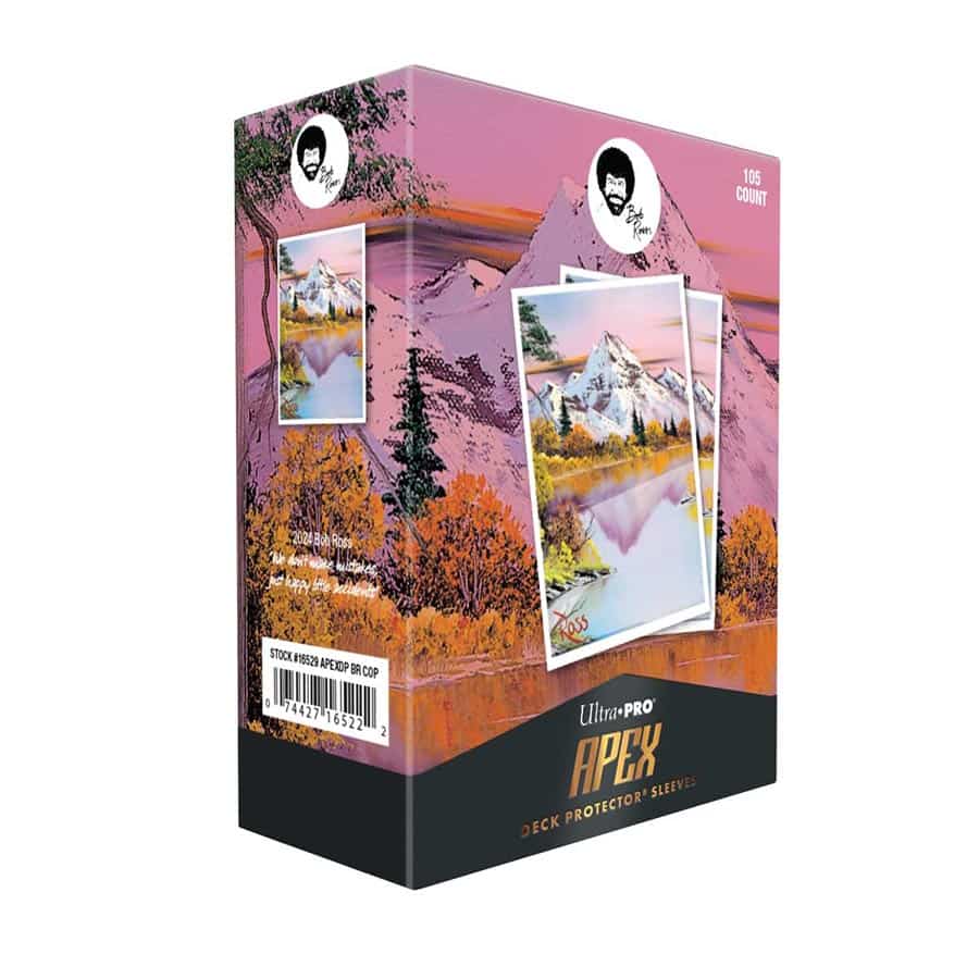 Ultra Pro: 105+ Apex Sleeves: Bob Ross Mountain Retreat 2 Gamers Guild AZ Ultra Pro: 105+ Apex Sleeves: Bob Ross Mountain Retreat 2 Gamers Guild AZ
