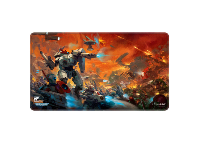 Gamers Guild AZ Ultra Pro Ultra Pro Stitched Playmat Warhammer 40K T'au Empire Codex Aligned (Pre-Order) GTS