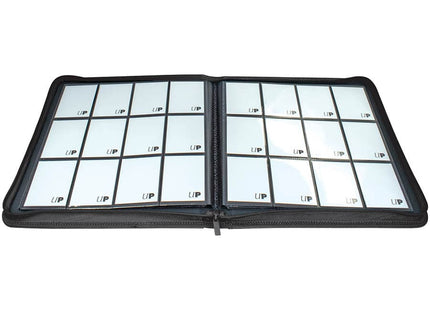 Gamers Guild AZ Ultra Pro Ultra Pro: Vivid Collection: 12-Pocket Zippered Pro-Binder - Black GTS