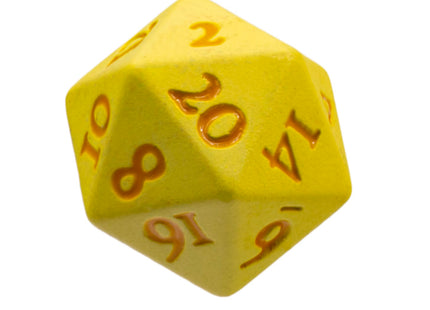 Gamers Guild AZ Ultra Pro Ultra Pro: Vivid Heavy Metal Dice - Yellow (Pre-Order) AGD