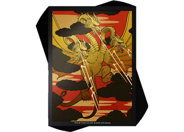 Gamers Guild AZ Ultra Pro UVS Godzilla Sleeves - King Ghidorah Art Sleeves GTS