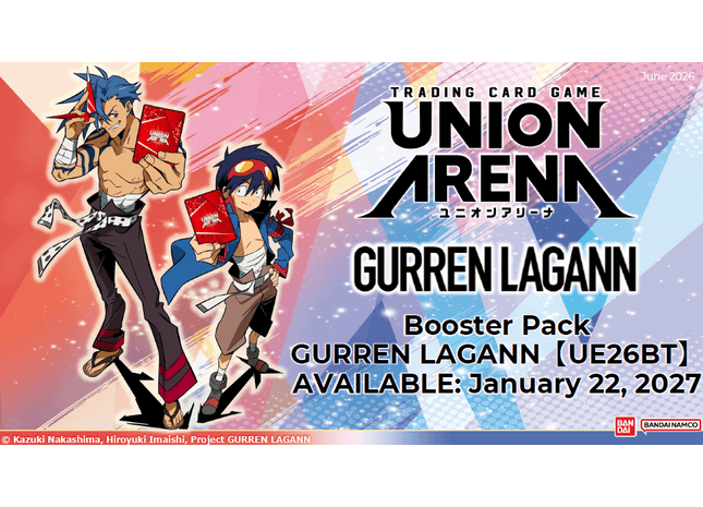 gurren lagann booster box UNION ARENA Titan Toyz This is the story of a man who has yet to realize what destiny holds in store for him Gurren Lagann booster box pre-order