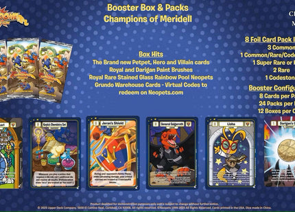 Gamers Guild AZ Upper Deck Entertainment Neopets Battledome TCG: Champions of Meridell Booster Display (Pre-Order) STREET DATE: 04/30/2025 - PRICE: $79.99 Southern Hobby