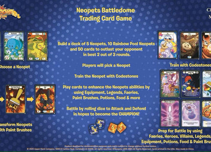 Gamers Guild AZ Upper Deck Entertainment Neopets Battledome TCG: Champions of Meridell Booster Display (Pre-Order) STREET DATE: 04/30/2025 - PRICE: $79.99 Southern Hobby