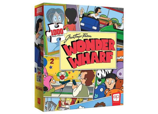 Gamers Guild AZ USAopoly Bob's Burgers “Greetings from Wonder Wharf” 1,000 Piece Puzzle USAopoly