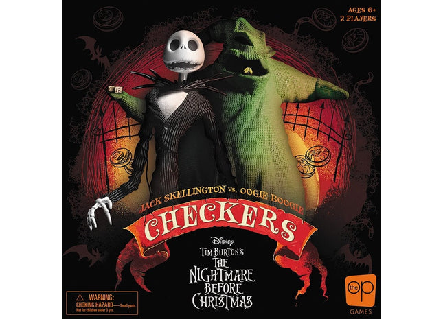 Gamers Guild AZ USAopoly Checkers: Disney Tim Burton The Nightmare Before Christmas USAopoly