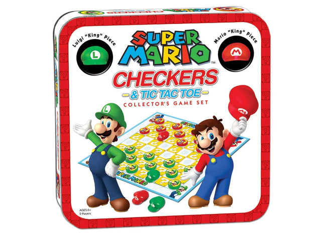 Gamers Guild AZ USAopoly Checkers & Tic Tac Toe: Super Mario USAopoly