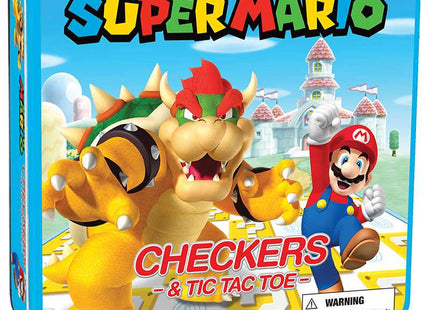 Gamers Guild AZ USAopoly Checkers & Tic Tac Toe: Super Mario vs. Bowser USAopoly