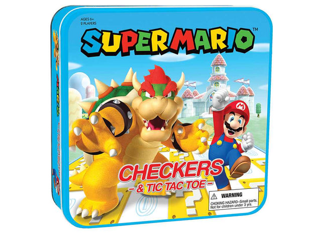 Gamers Guild AZ USAopoly Checkers & Tic Tac Toe: Super Mario vs. Bowser USAopoly