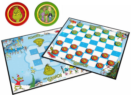Gamers Guild AZ USAopoly Checkers & Tic-Tac-Toe: The Grinch (Pre-Order) USAopoly
