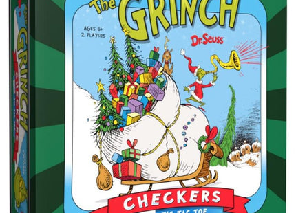 Gamers Guild AZ USAopoly Checkers & Tic-Tac-Toe: The Grinch (Pre-Order) USAopoly