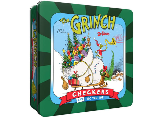 Gamers Guild AZ USAopoly Checkers & Tic-Tac-Toe: The Grinch (Pre-Order) USAopoly