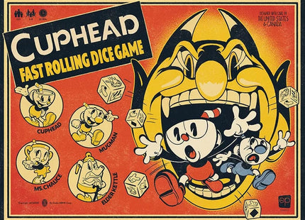 Gamers Guild AZ USAopoly Cuphead: Fast Rolling Dice Game PHD