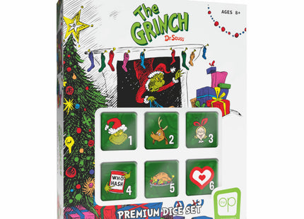 Gamers Guild AZ USAopoly d6 Premium: The Grinch - 6 Dice Set (Pre-Order) USAopoly