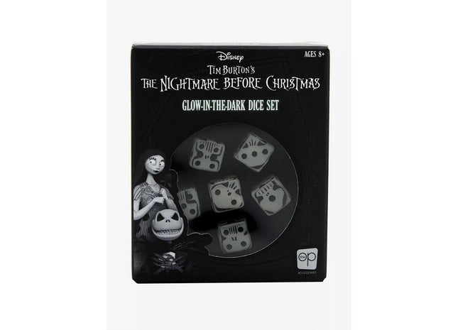 Gamers Guild AZ USAopoly Disney The Nightmare Before Christmas: Premium Glow In The Dark Dice Set USAopoly