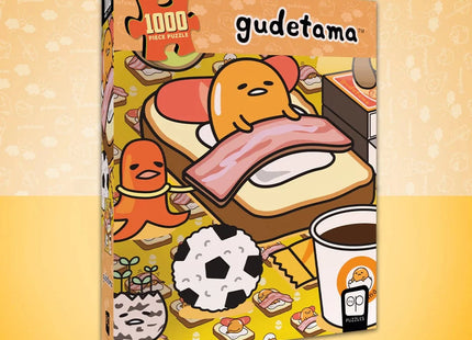 Gamers Guild AZ USAopoly Gudetama “Work From Bed” 1000 Piece Puzzle USAopoly