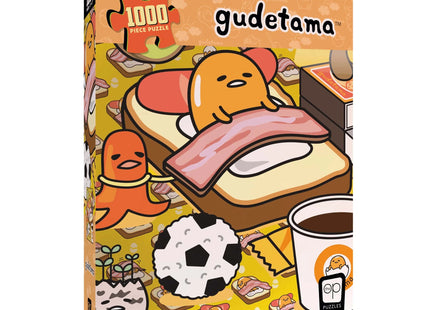Gamers Guild AZ USAopoly Gudetama “Work From Bed” 1000 Piece Puzzle USAopoly