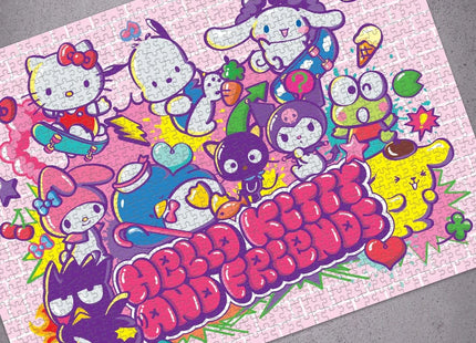 Gamers Guild AZ USAopoly Hello Kitty and Friends "Tokyo Skate" 1,000 Piece Puzzle USAopoly