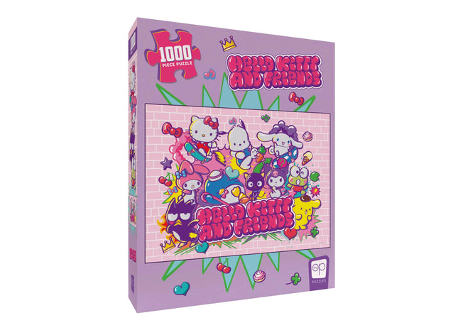 Gamers Guild AZ USAopoly Hello Kitty and Friends "Tokyo Skate" 1,000 Piece Puzzle USAopoly