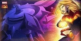 Gamers Guild AZ USAopoly Marvel Dice Throne Captain Marvel Premium Playmat Discontinue