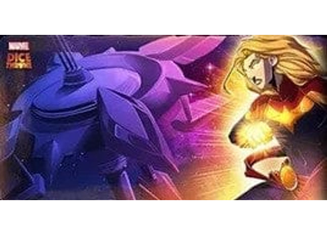 Gamers Guild AZ USAopoly Marvel Dice Throne Captain Marvel Premium Playmat Discontinue