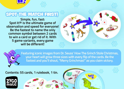 Gamers Guild AZ USAopoly Spot It: The Grinch (Pre-Order) USAopoly