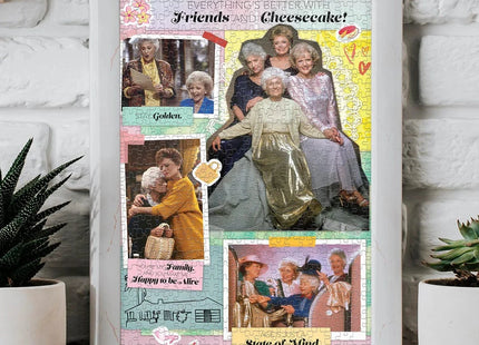 Gamers Guild AZ USAopoly The Golden Girls “Everything’s Better with Friends and Cheesecake” 1000 Piece Puzzle USAopoly