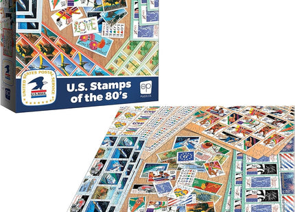 Gamers Guild AZ USAopoly USPS "U.S. Stamps of The 80’s" 1000 Piece Puzzle USAopoly