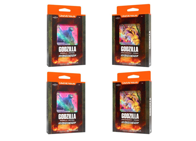 Gamers Guild AZ UVS Games Universus CCG: Godzilla Challenger Series Assorted Display (4CT) (Pre-Order) GTS