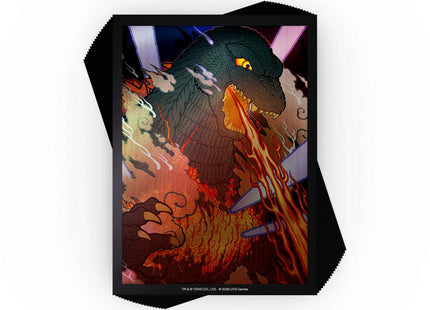 Gamers Guild AZ UVS Games UVS Godzilla Sleeves: Reign Of Kaiju Art Sleeve - Burning Godzilla (Pre-Order) Southern Hobby
