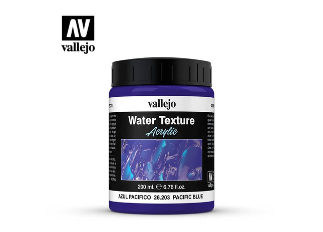 Gamers Guild AZ Vallejo Vallejo: 26.203 Diorama Effects Water Texture Pacific Blue HobbyTyme