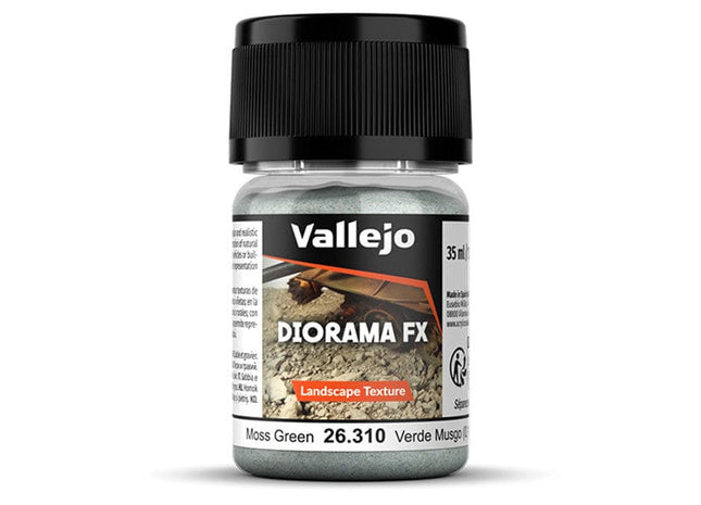 Gamers Guild AZ Vallejo Vallejo: 26.310 Diorama Effects - Landscape - Moss Green 0.1-1 mm (35ml) (Pre-Order) ACD Distribution