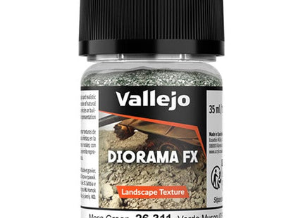 Gamers Guild AZ Vallejo Vallejo: 26.311 Diorama Effects - Landscape - Moss Green 0.5-2 mm (35ml) (Pre-Order) ACD Distribution
