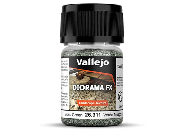 Gamers Guild AZ Vallejo Vallejo: 26.311 Diorama Effects - Landscape - Moss Green 0.5-2 mm (35ml) (Pre-Order) ACD Distribution