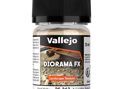 Gamers Guild AZ Vallejo Vallejo: 26.313 Diorama Effects - Landscape - Arid Yellow 0.1-0.6 mm (35ml) (Pre-Order) ACD Distribution