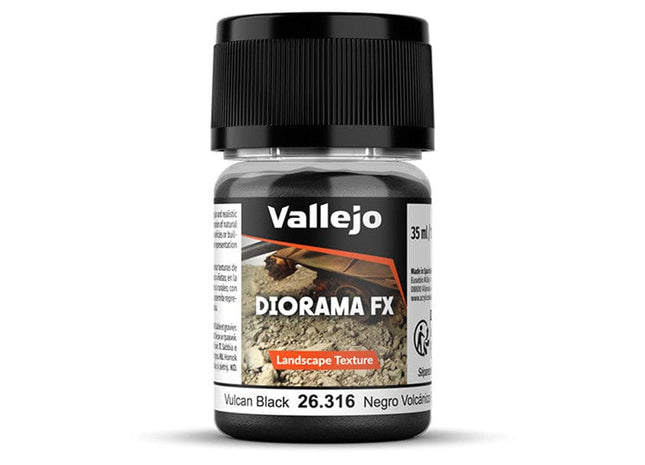 Gamers Guild AZ Vallejo Vallejo: 26.316 Diorama Effects - Landscape - Vulcan Black 0.1-0.6 mm (35ml) (Pre-Order) ACD Distribution