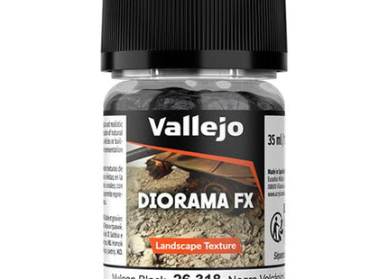 Gamers Guild AZ Vallejo Vallejo: 26.318 Diorama Effects - Landscape - Vulcan Black 2-5 mm (35ml) (Pre-Order) ACD Distribution