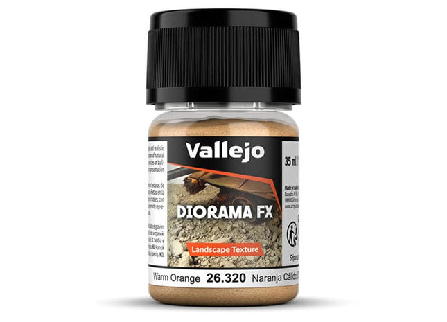 Gamers Guild AZ Vallejo Vallejo: 26.320 Diorama Effects - Landscape - Warm Orange 0.1-1 mm (35ml) (Pre-Order) ACD Distribution