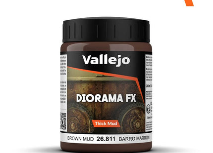 Gamers Guild AZ Vallejo Vallejo: 26.811 Diorama Effects - Thick Mud - Brown Mud HobbyTyme