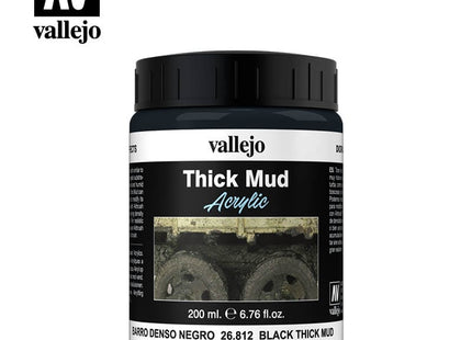 Gamers Guild AZ Vallejo Vallejo: 26.812 Diorama Effects Thick Mud Black Mud HobbyTyme