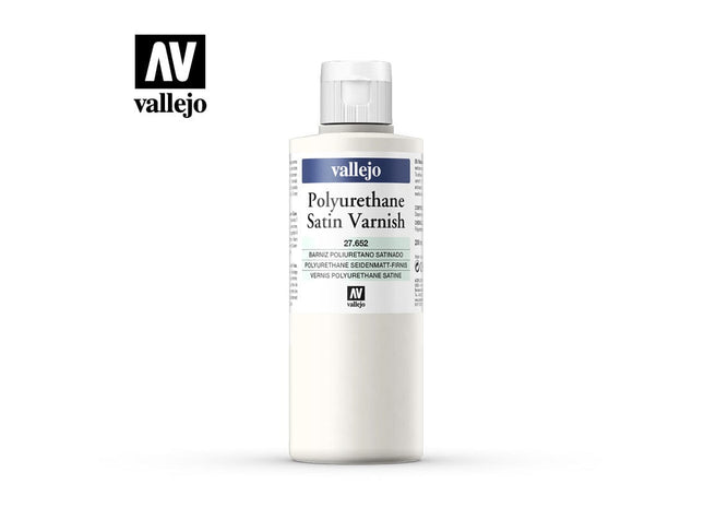Gamers Guild AZ Vallejo Vallejo: 27.652 Polyurethane Satin Varnish 200ml HobbyTyme