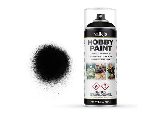 Gamers Guild AZ Vallejo Vallejo: 28.012 Hobby Spray Paint - Black HobbyTyme