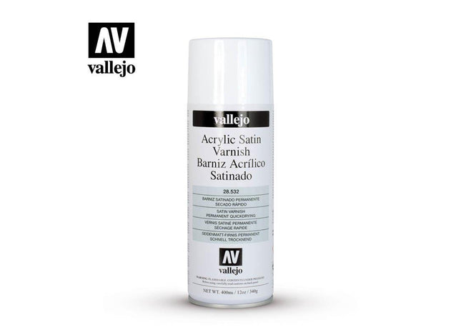 Gamers Guild AZ Vallejo Vallejo: 28.532 Acrylic Satin Varnish HobbyTyme
