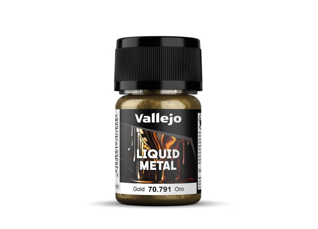 Gamers Guild AZ Vallejo Vallejo: 70.791 Liquid Metal - Gold HobbyTyme