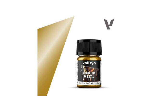 Gamers Guild AZ Vallejo Vallejo: 70.793 Liquid Metal: Rich Gold HobbyTyme