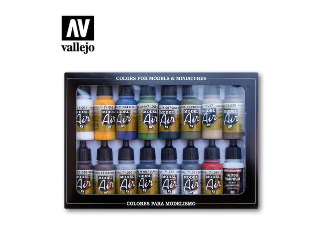 Gamers Guild AZ Vallejo Vallejo 710192: Model Air: Building Set (Set of 16) (Pre-Order) ACD Distribution