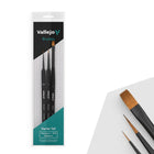 Gamers Guild AZ Vallejo Vallejo Brush Set: Starter (Round No.1 & 3/0 Triangular Handle, Flat No.4, synthetics) (Pre-Order) ACD Distribution