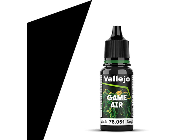 Gamers Guild AZ Vallejo Vallejo: Game Air 76.051 Black HobbyTyme
